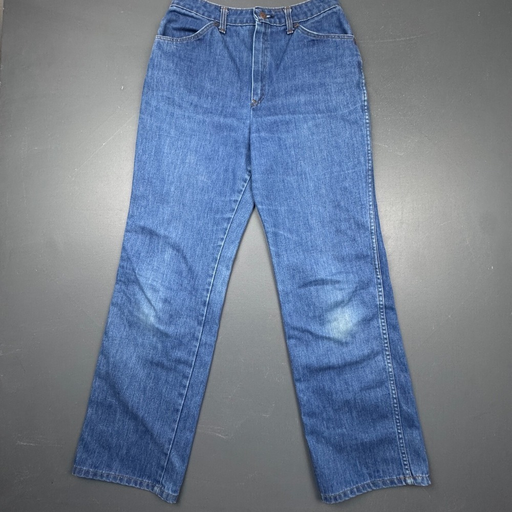 JTF Blue Wide Leg Jeans Women's 27 Blue High Rise Vintage Denim Faded Casual